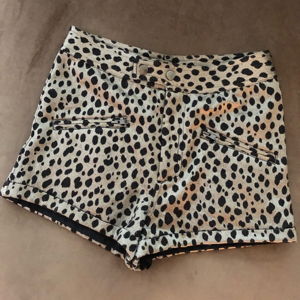 Silk Print Shorts